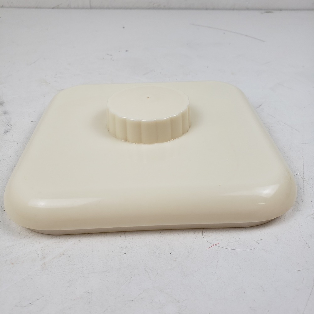 Vintage Lustro-Ware Replacement Lid Size No 112 Cream Square Plastic Canister